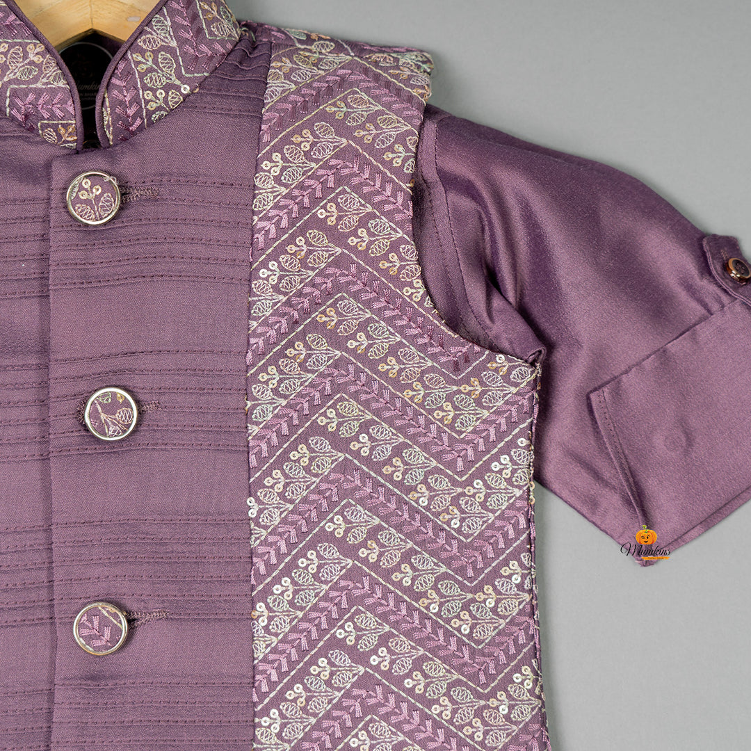 Purple Boys Kurta Pajama