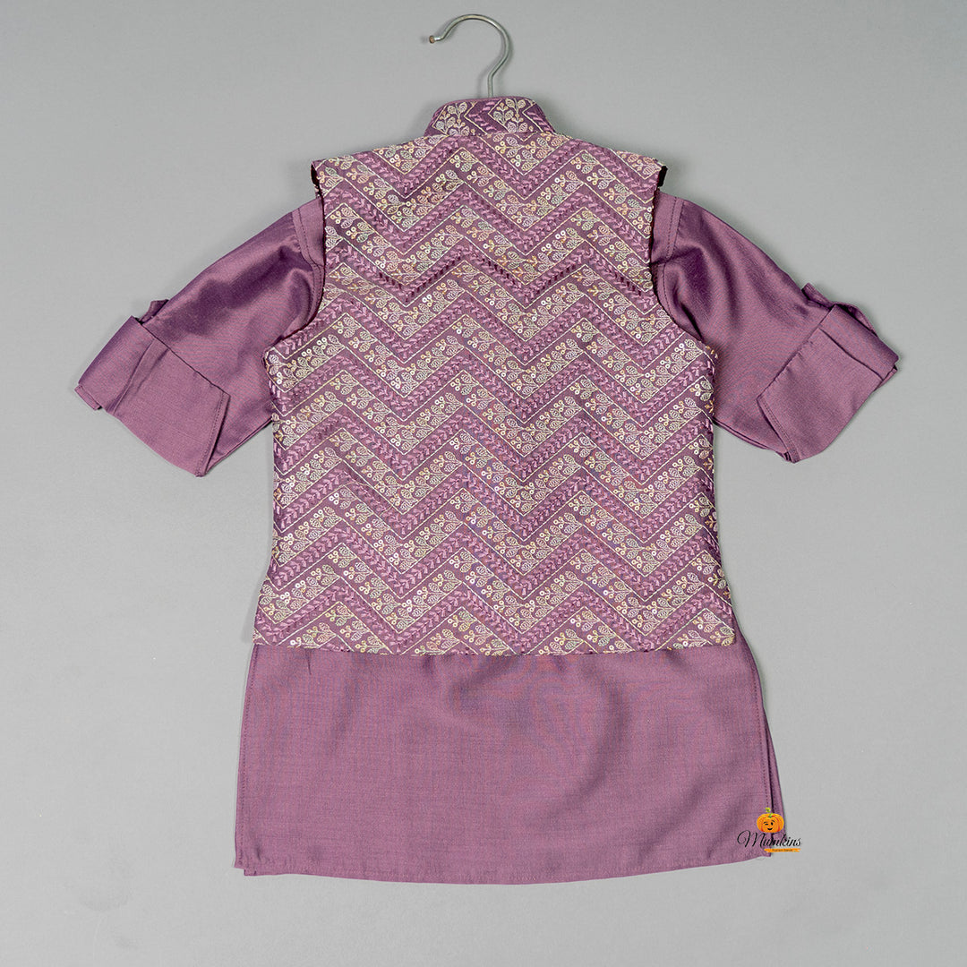 Purple Boys Kurta Pajama