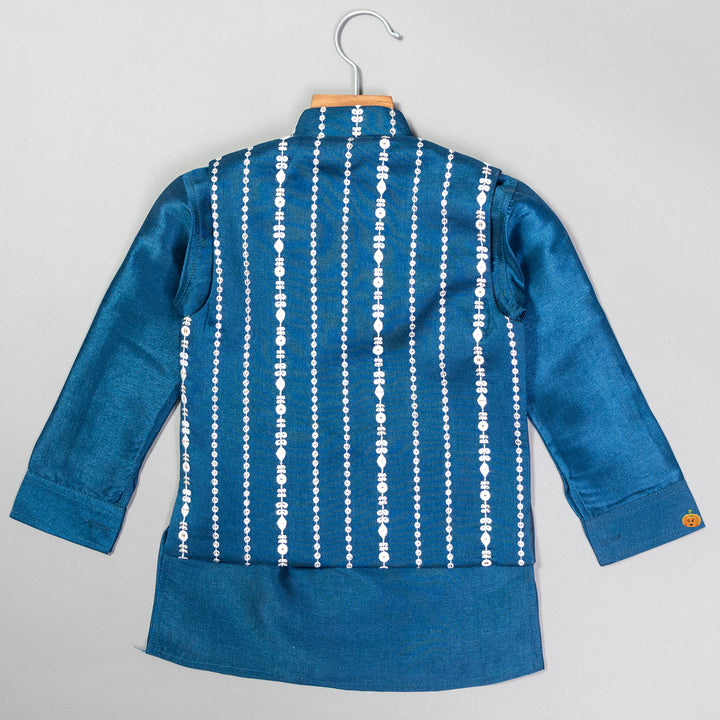 Sequin Work Kurta Pajama for Boys