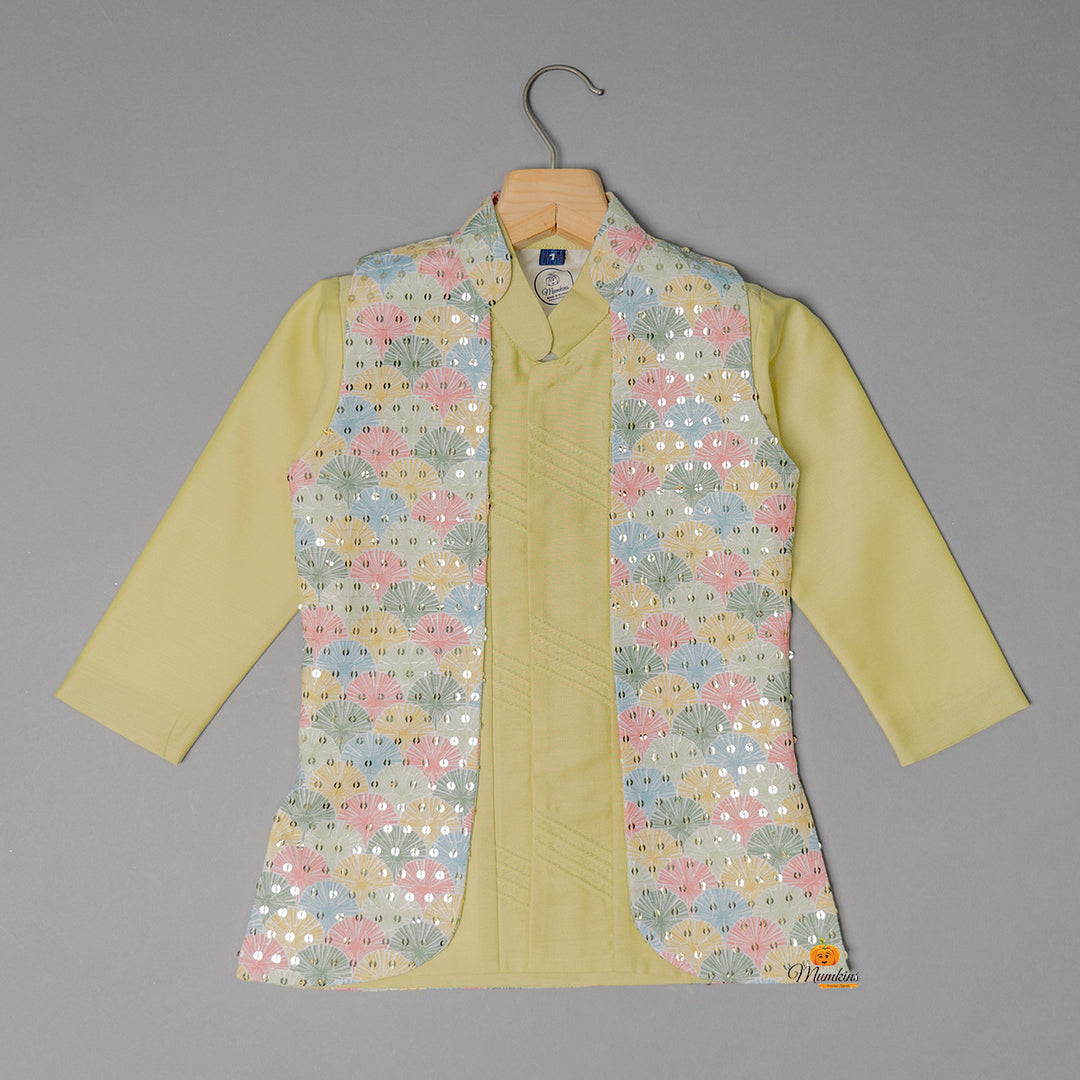 Sequin Work Kurta Pajama for Boys