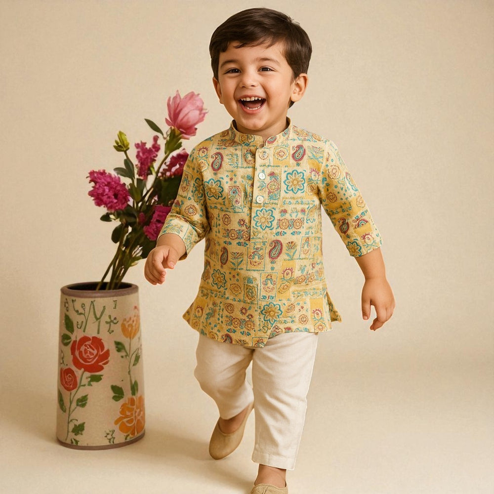 Printed Kurta Pajama for Boys 