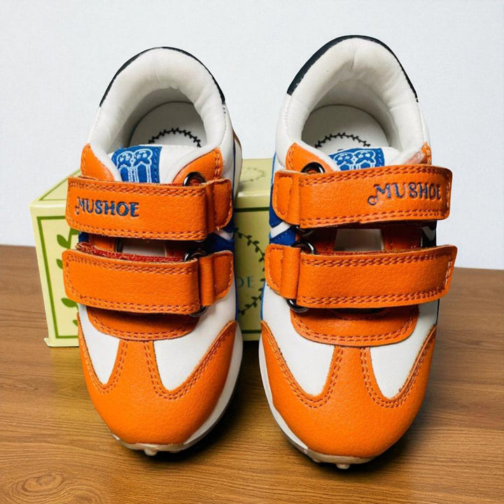 Orange Boys Velcro Sports Shoes