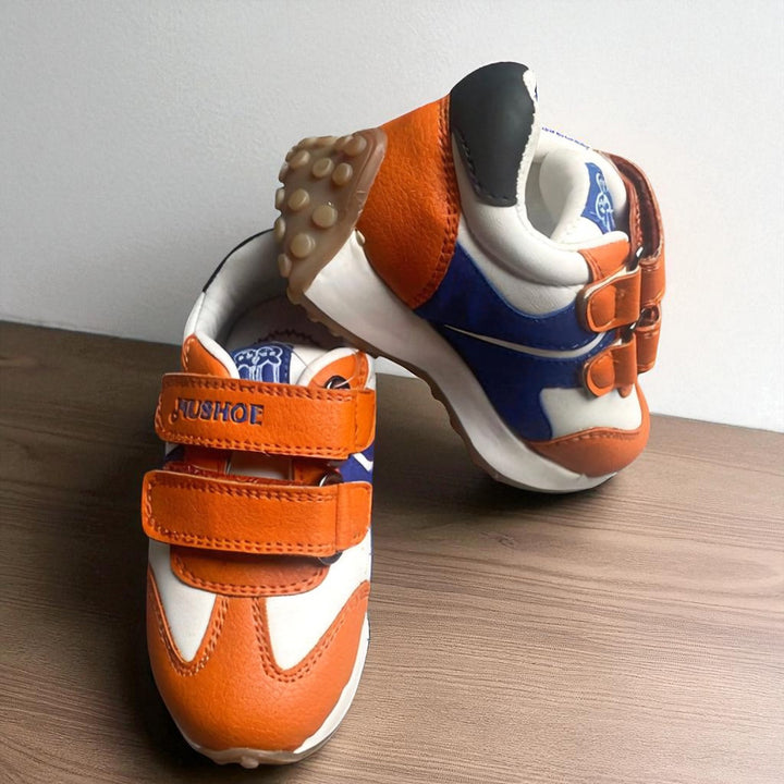 Orange Boys Velcro Sports Shoes
