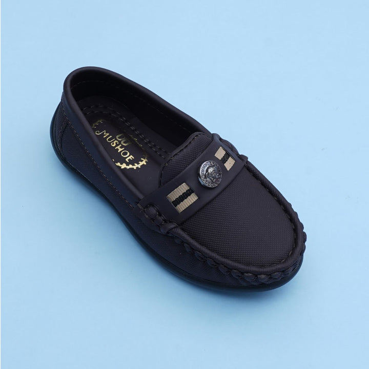Dark Brown Boys Loafers Shoes