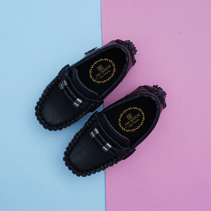 Black Loafer Shoes for Boys