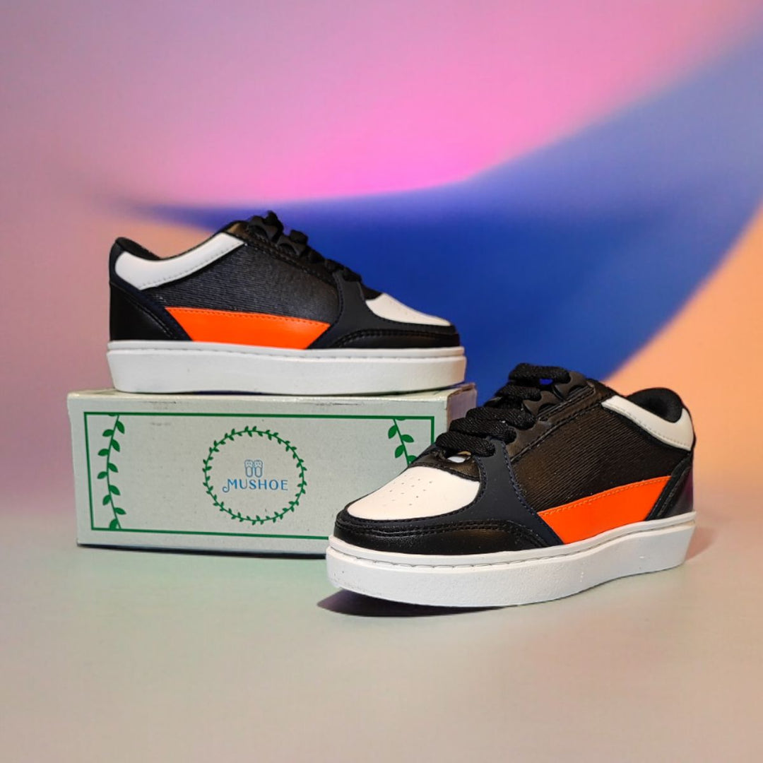 Black White Boys Sneakers