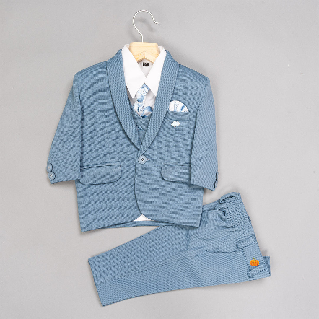 Blue Boys Suit with Tie 