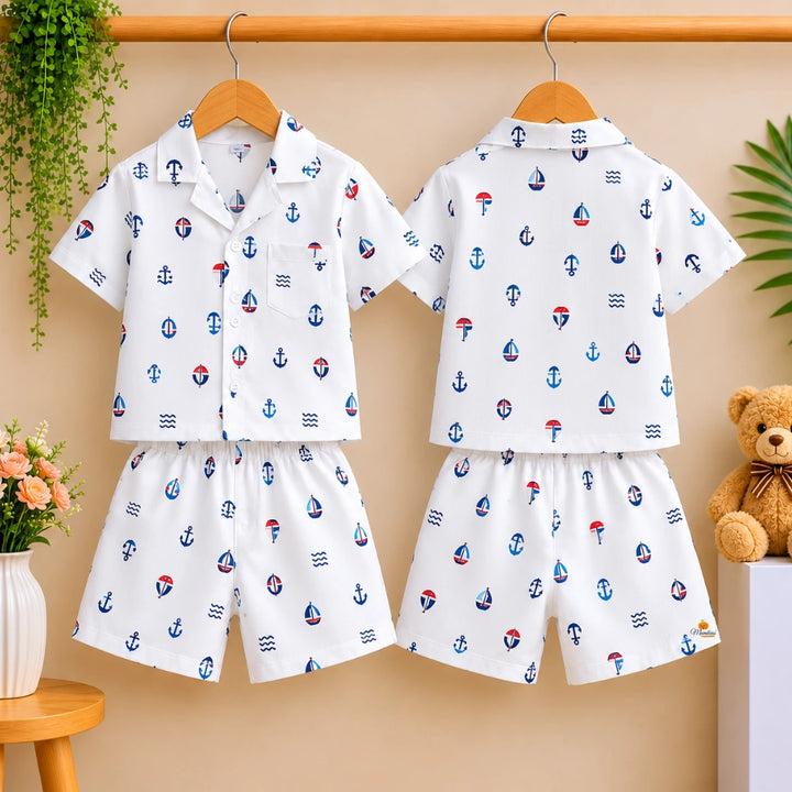 Boys Beach Vacation Shirt & Shorts Combo