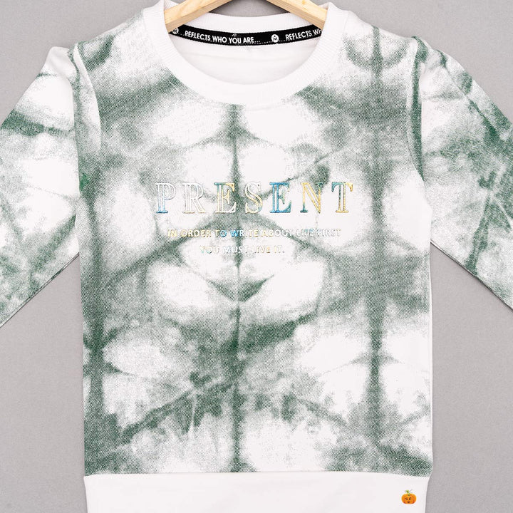 Green Shaded T-shirt for Boys Close Up 