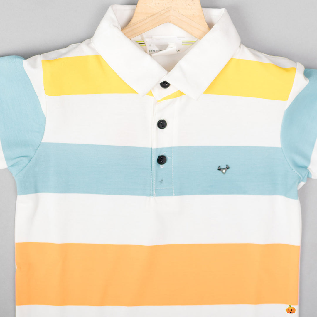 Striped Boys Polo T-shirt