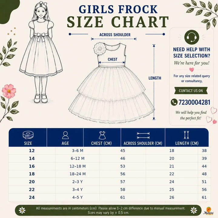 Brown Party Wear Frock for Girls