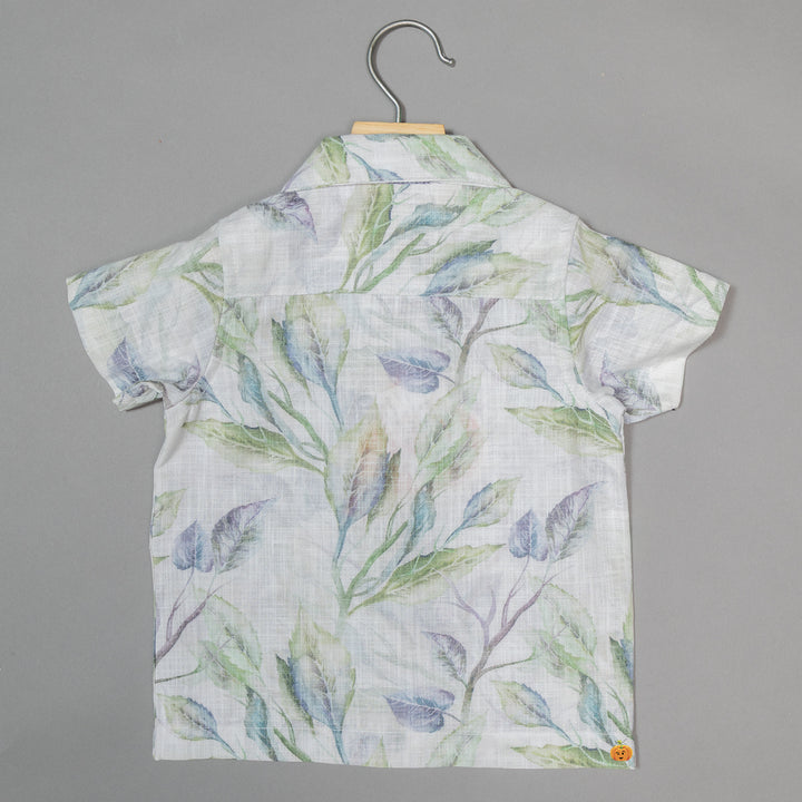 Leaf Print Co-ord Set for Boys