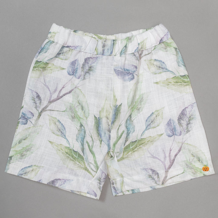Leaf Print Co-ord Set for Boys