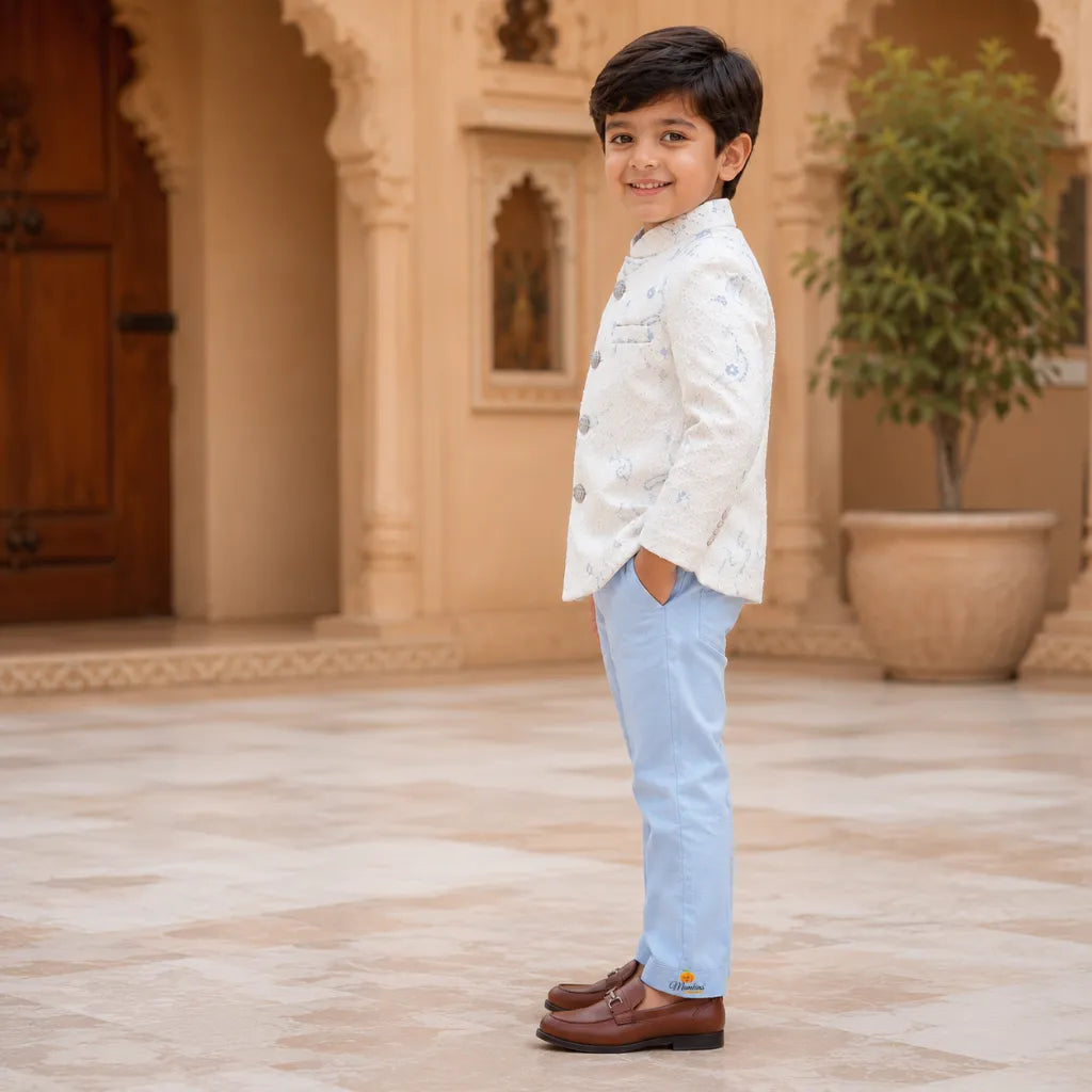 Cream Jodhpuri Suit for Boys