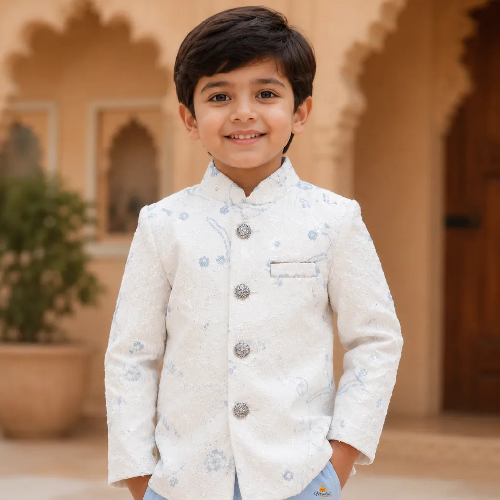 Cream Jodhpuri Suit for Boys