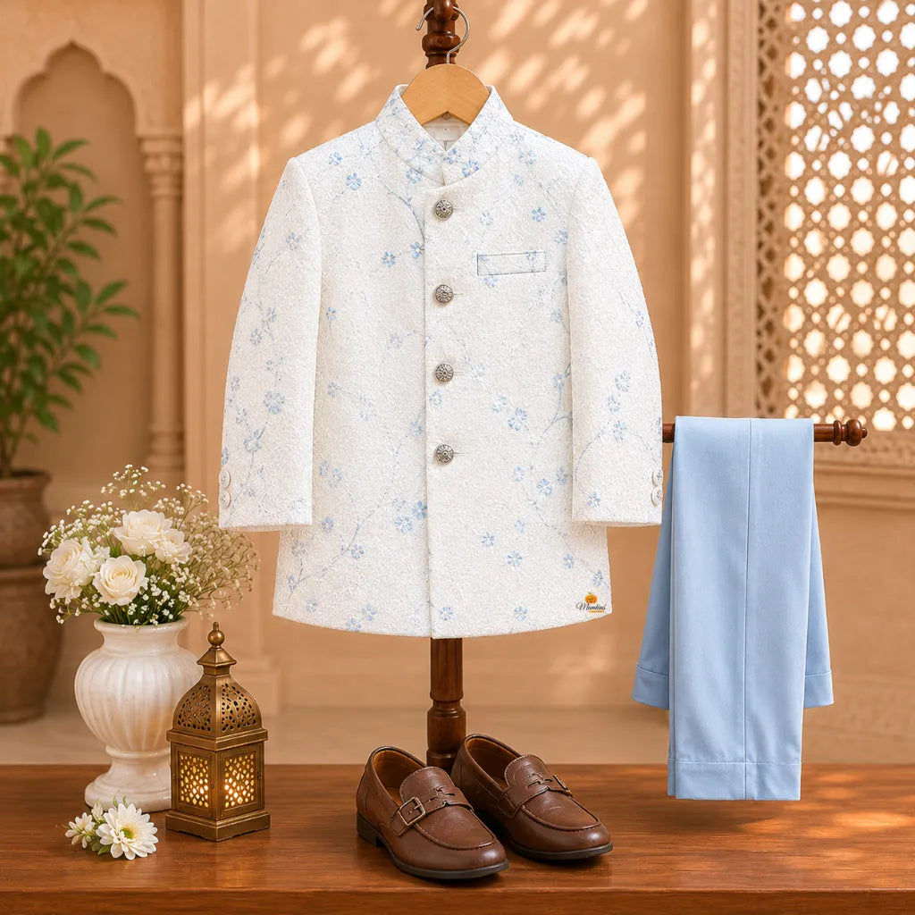 Cream Jodhpuri Suit for Boys