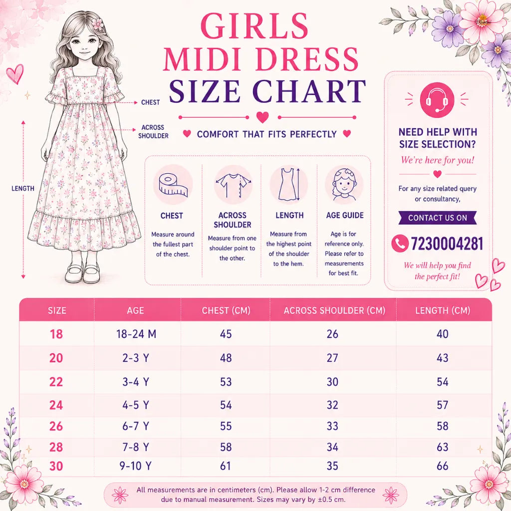 Girls Denim Butterfly Dress with Matching Sling Bag