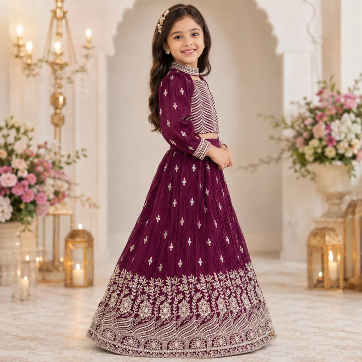 Designer Embroidered Lehenga Choli for Girls