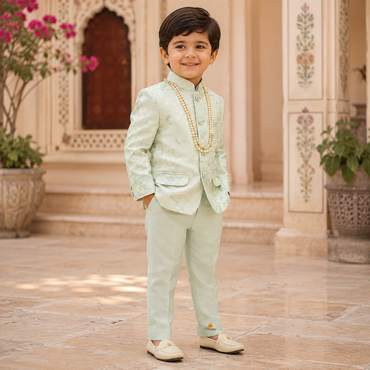 Floral Jodhpuri Suit for Boys
