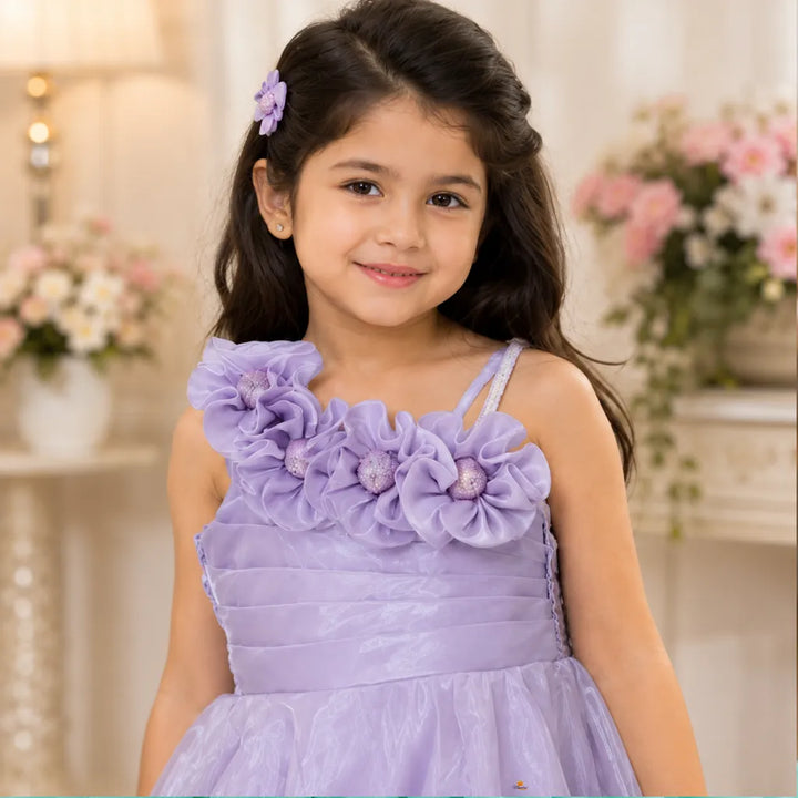 Premium Girls One Shoulder Princess Gown