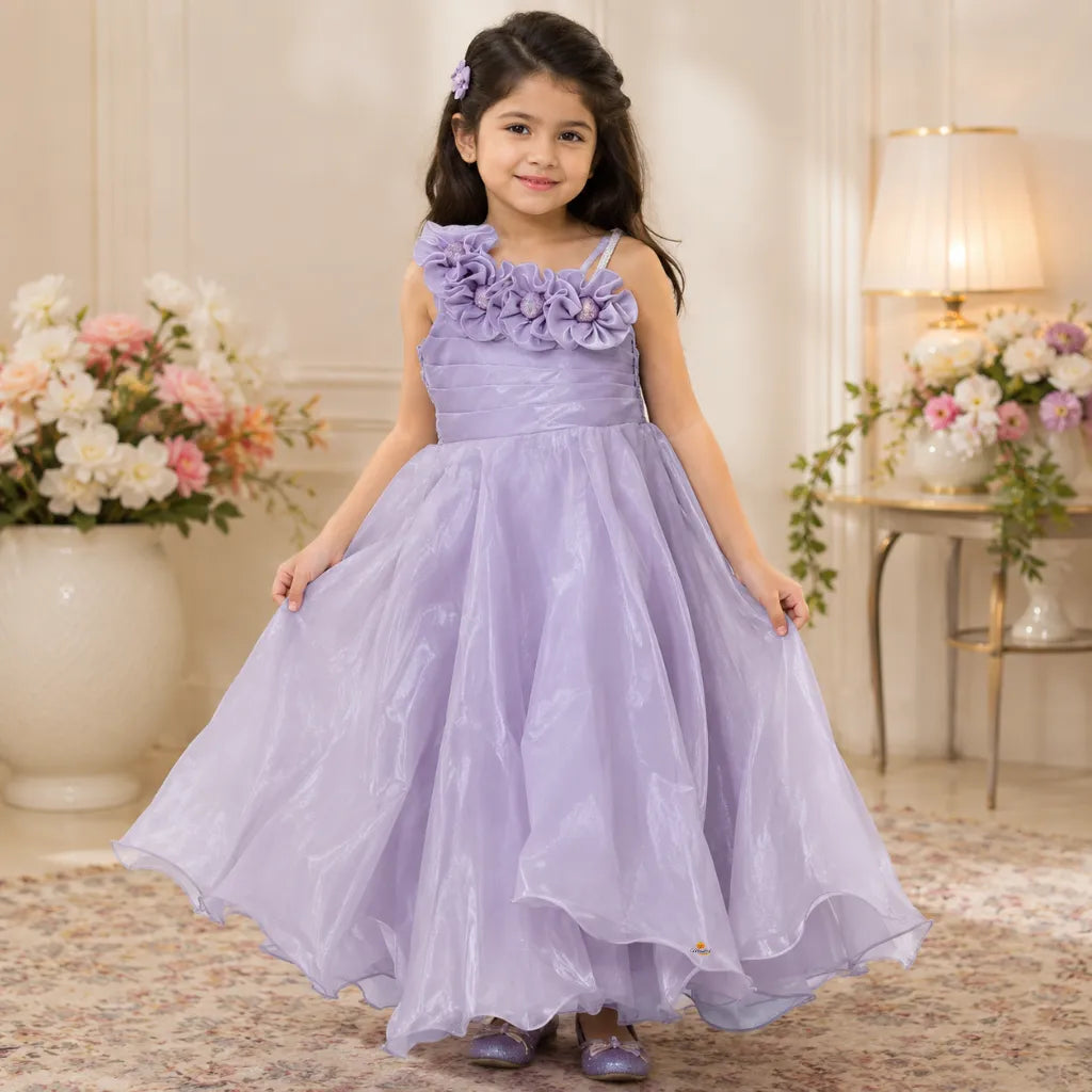 Premium Girls One Shoulder Princess Gown
