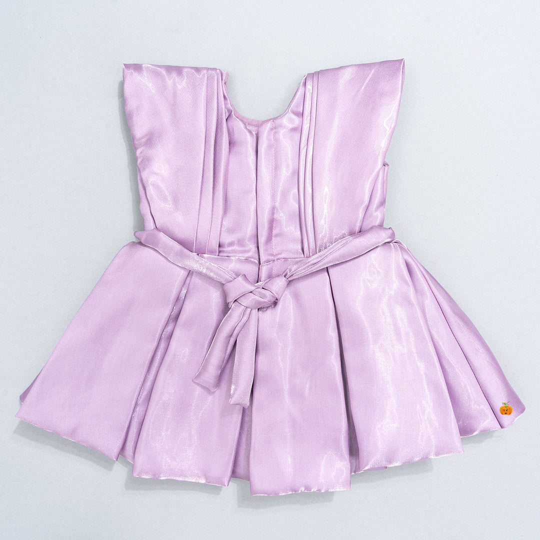 Baby Frock with Shoes & Hairband Back 