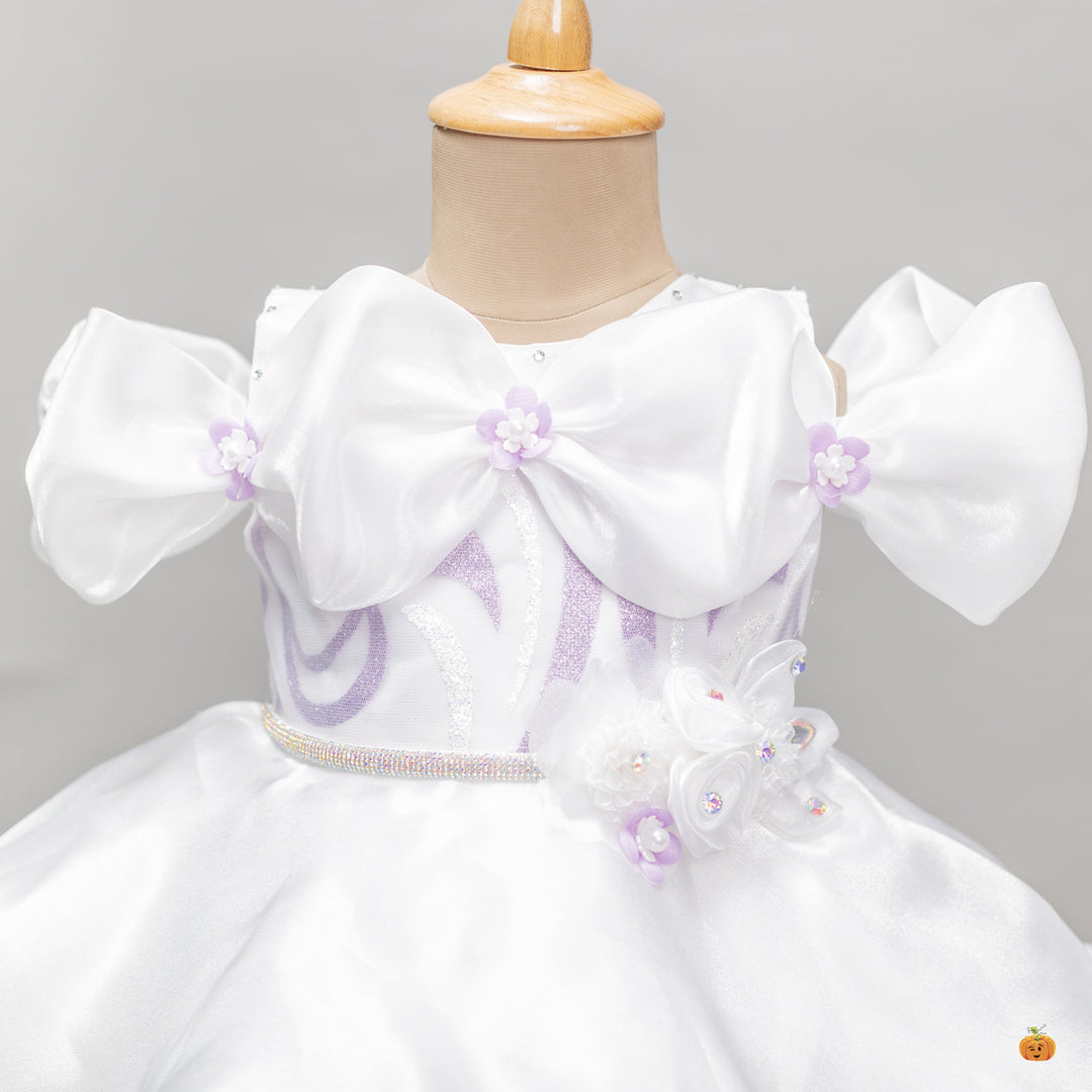 Off Shoulder Layered Frock for Girls