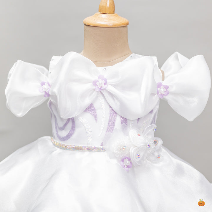 Off Shoulder Layered Frock for Girls