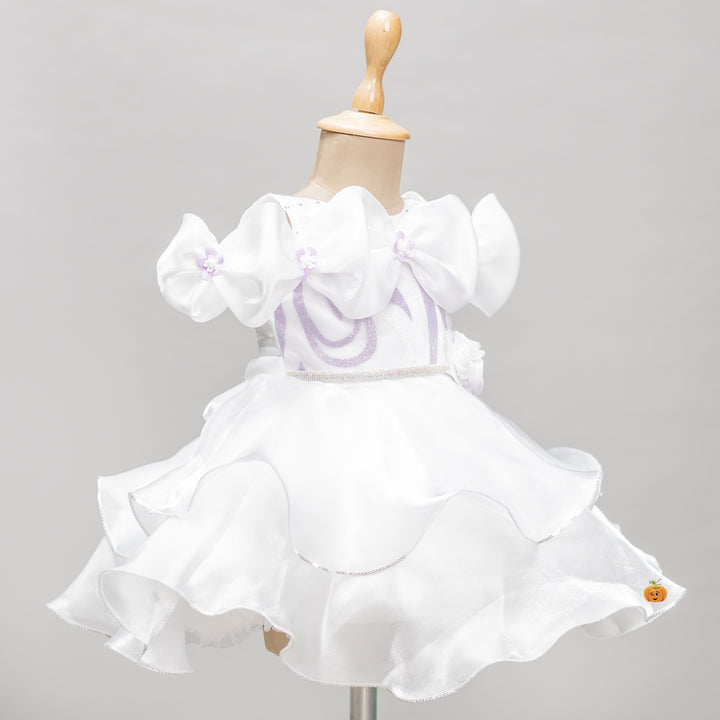 Off Shoulder Layered Frock for Girls