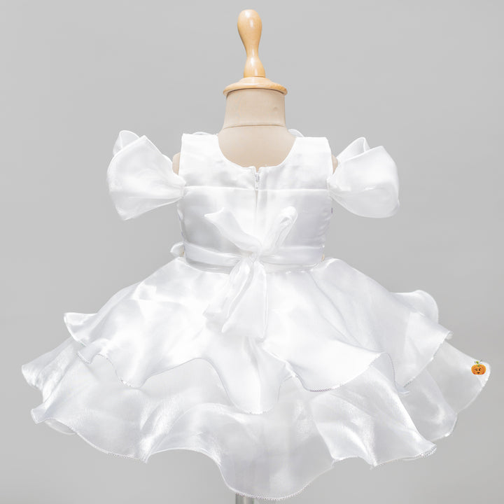 Off Shoulder Layered Frock for Girls