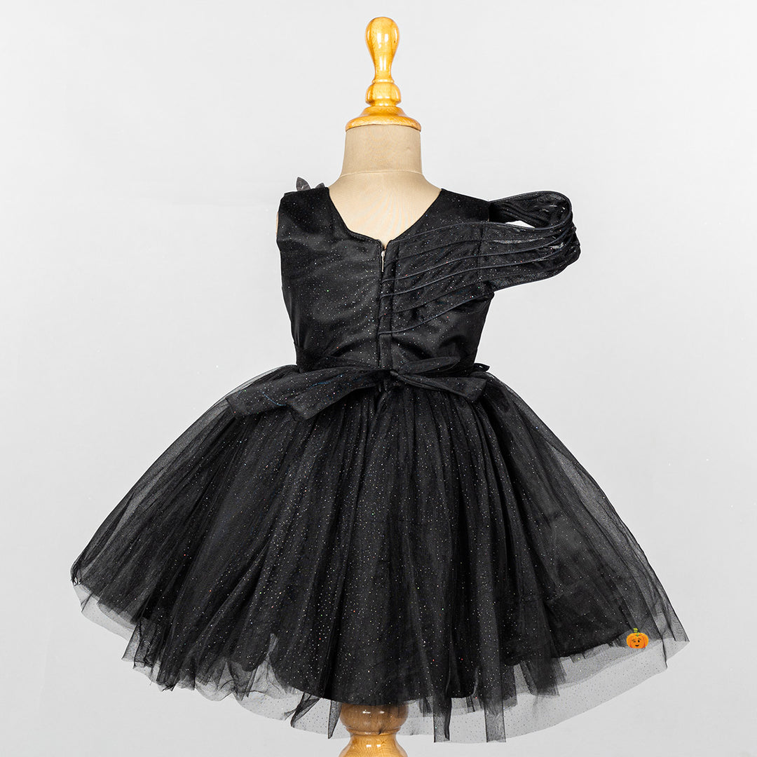 Sparkling Net Frock for Girls Back 