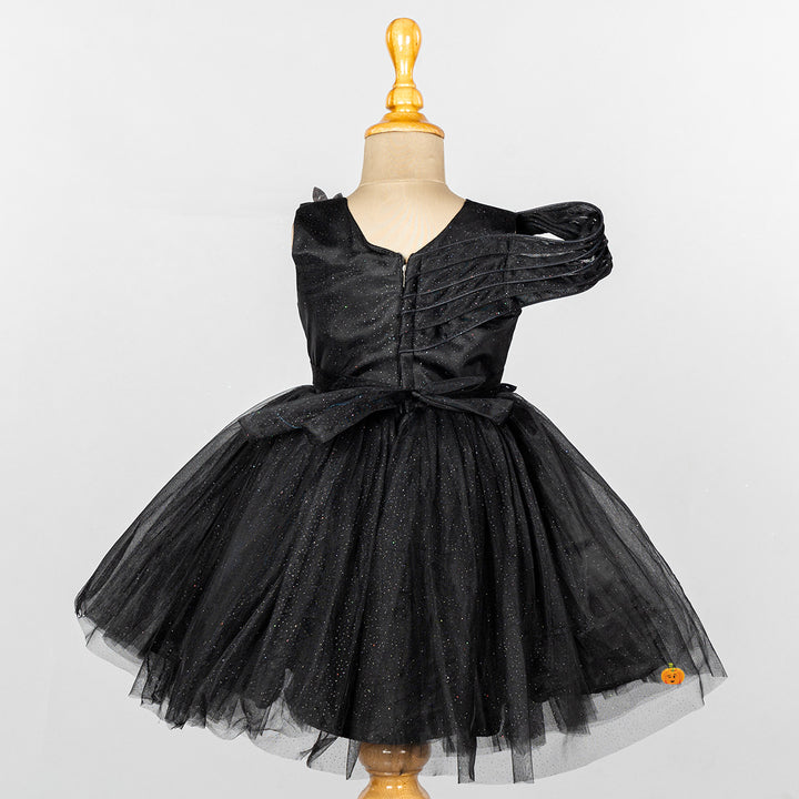 Sparkling Net Frock for Girls Back 