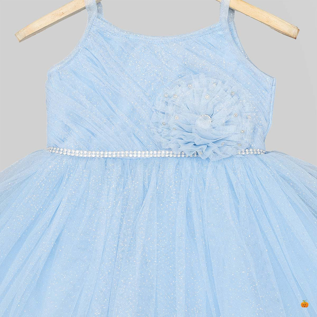 Baby Frock with Hairband and Shoes Close Up 
