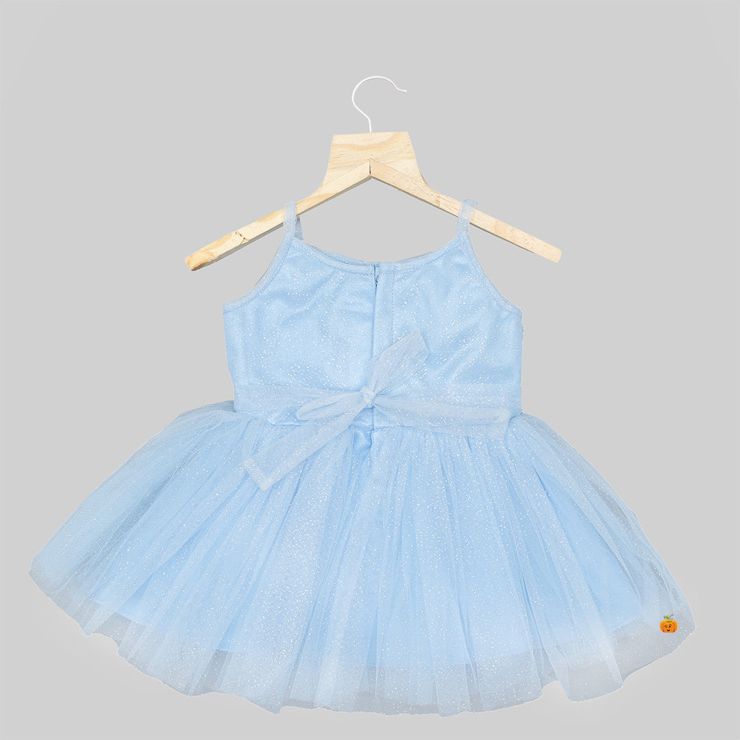 Baby Frock with Hairband and Shoes Back 