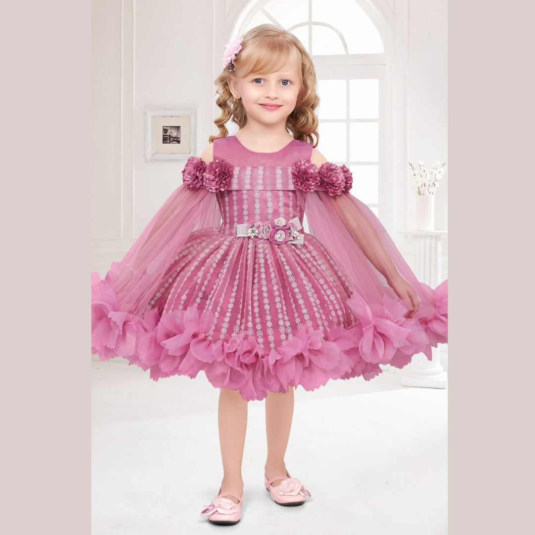 Onion Designer Frock for Girls Front 