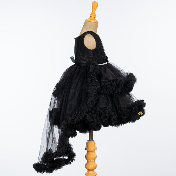 High Low Pattern Frill Frock for Girls Side 
