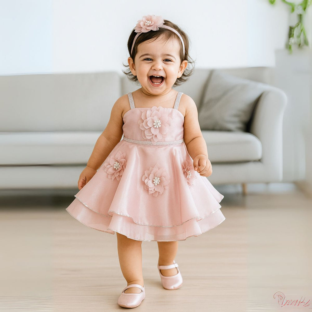 Floral Party Wear Frock for Girls