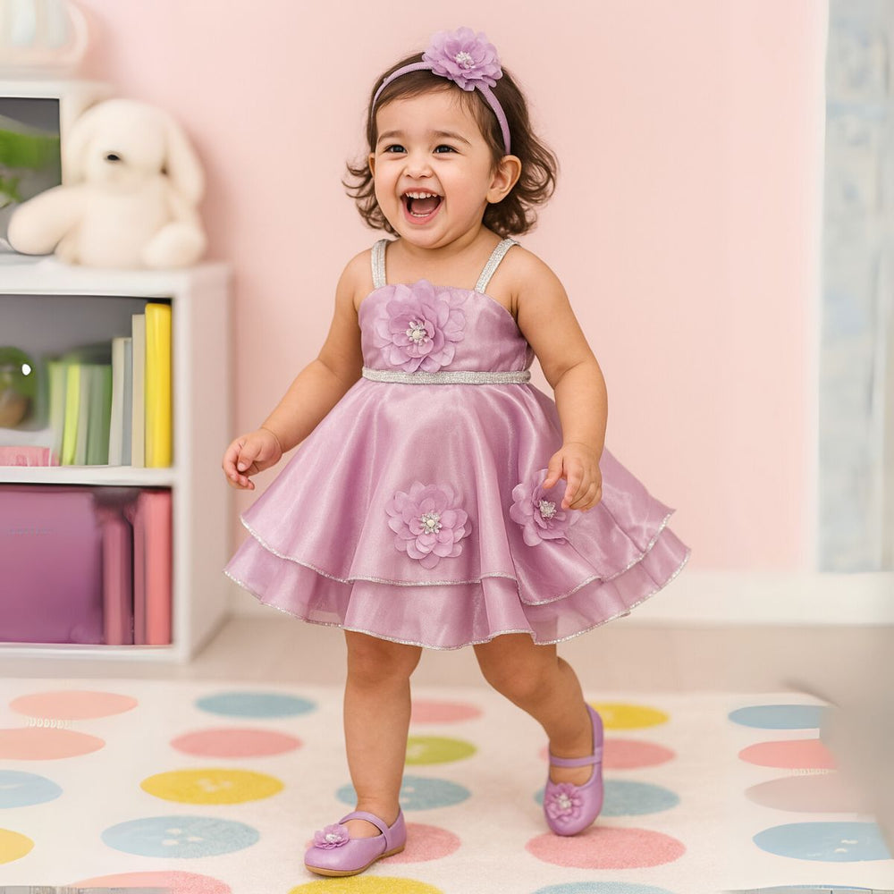 Floral Party Wear Frock for Girls