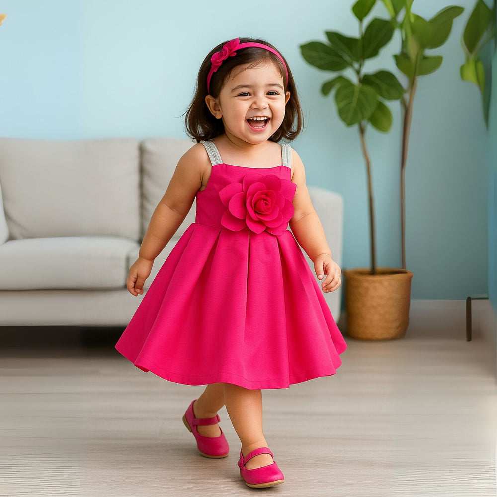 Floral Party Wear Frock for Girls