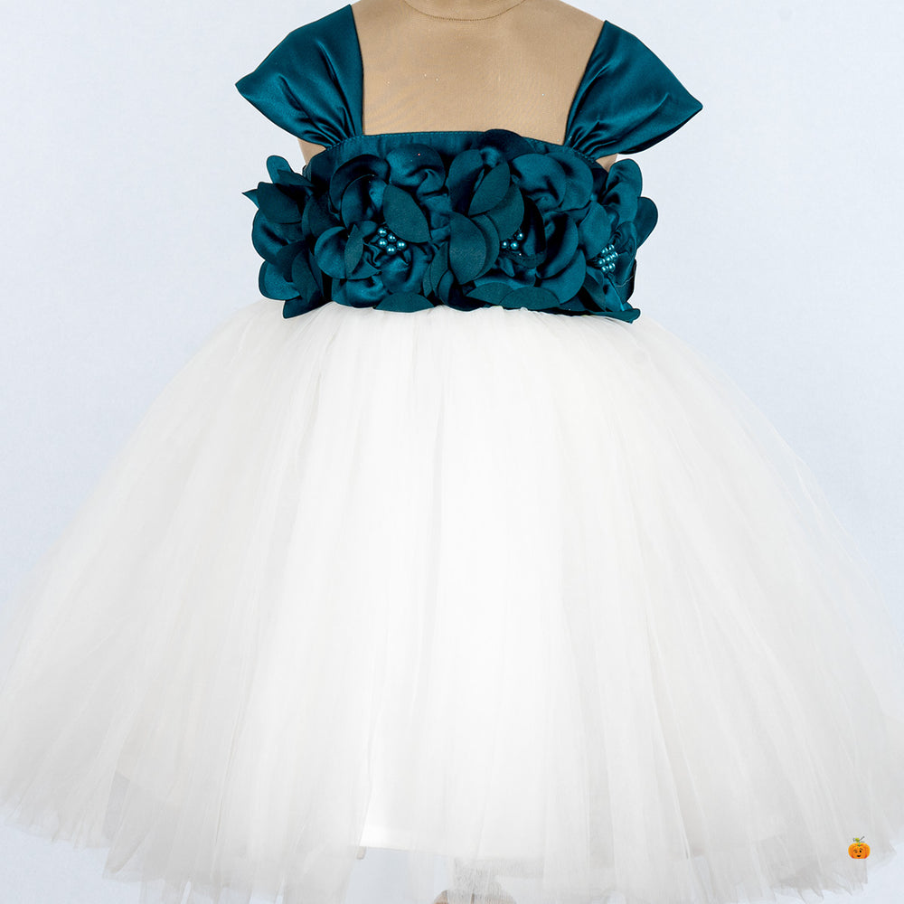 Off Shoulder Frock for Girls Close Up 