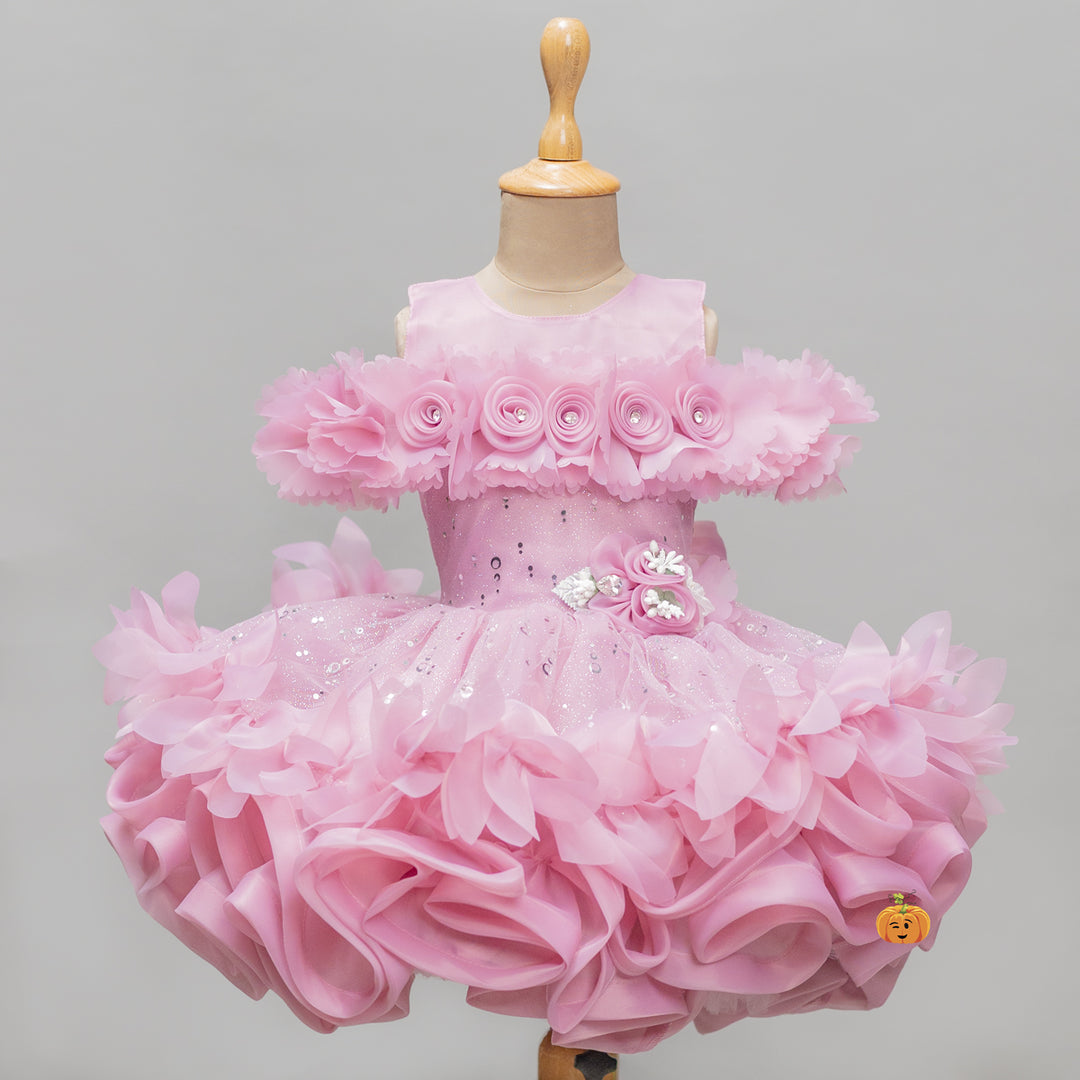 Onion Floral Frock for Girls