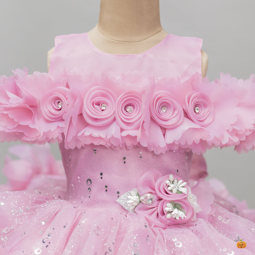 Onion Floral Frock for Girls