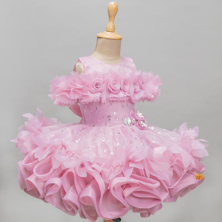 Onion Floral Frock for Girls