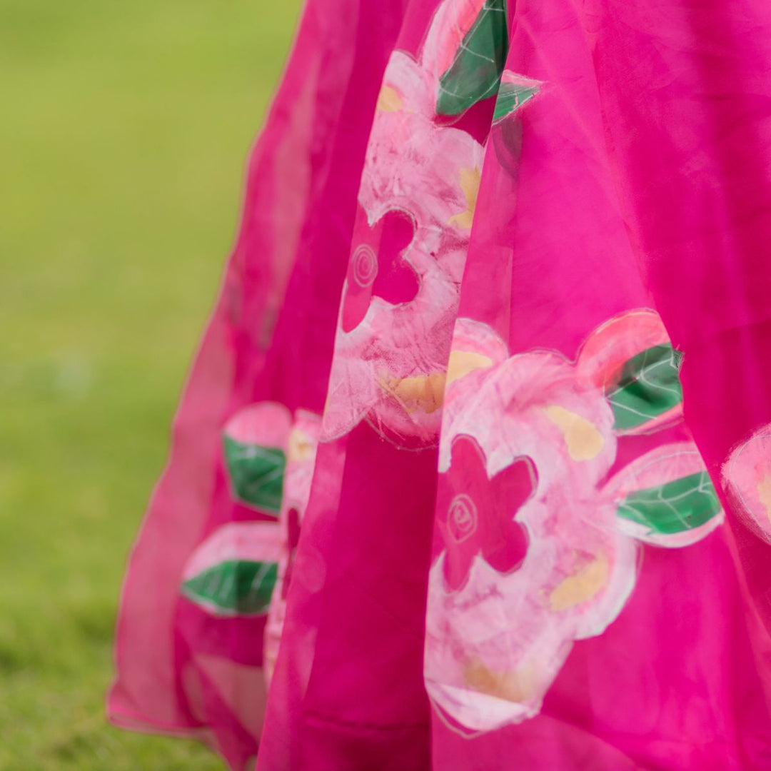 Floral Printed Girls Lehenga Choli