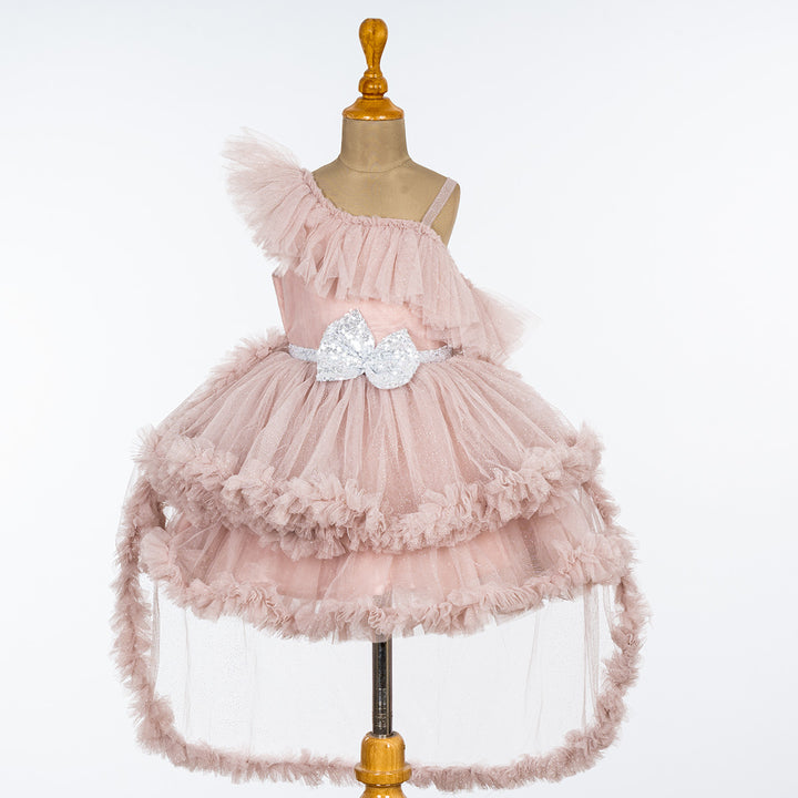 High Low Frill Frock for Girls Front 