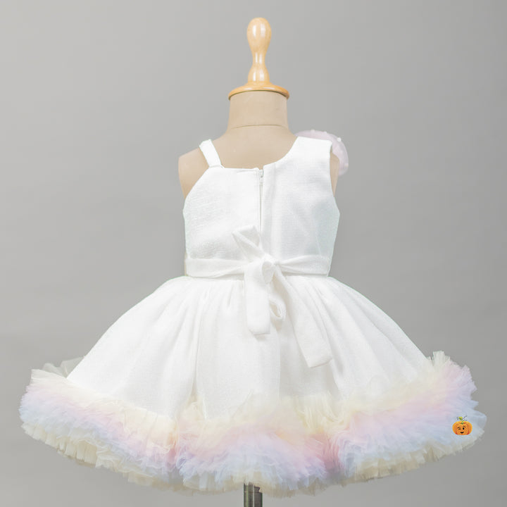 Cream Frock for Baby Girl