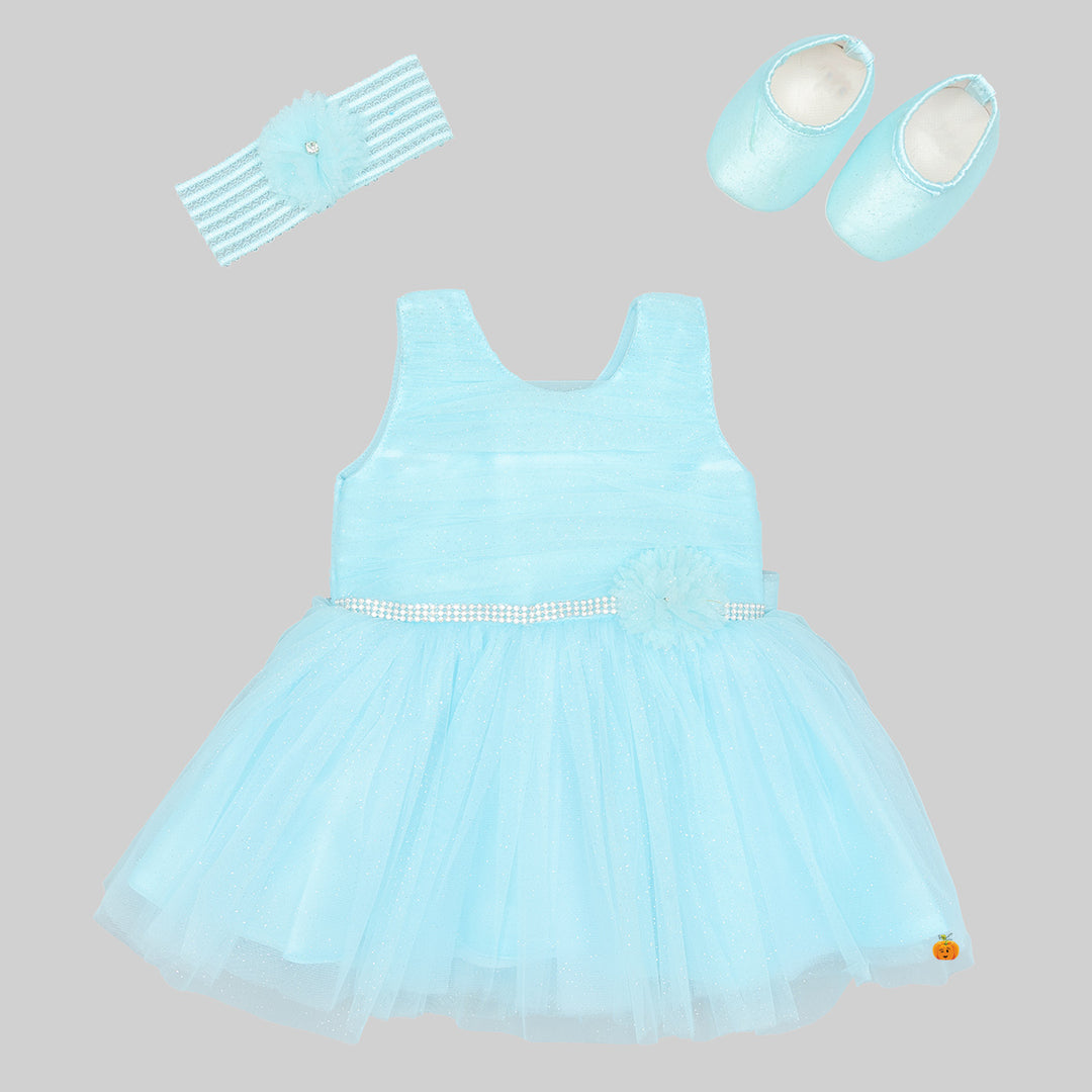 Glittery Frock for Baby Girl Front