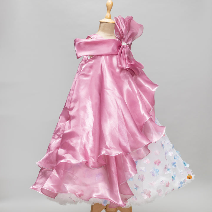 Floral Bow Gown for Girls