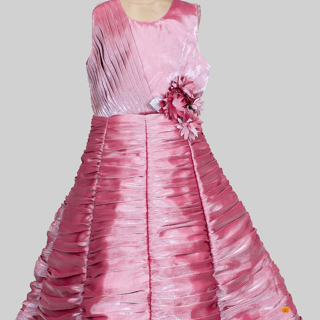 Onion Puffy Gown for Girls Close Up 