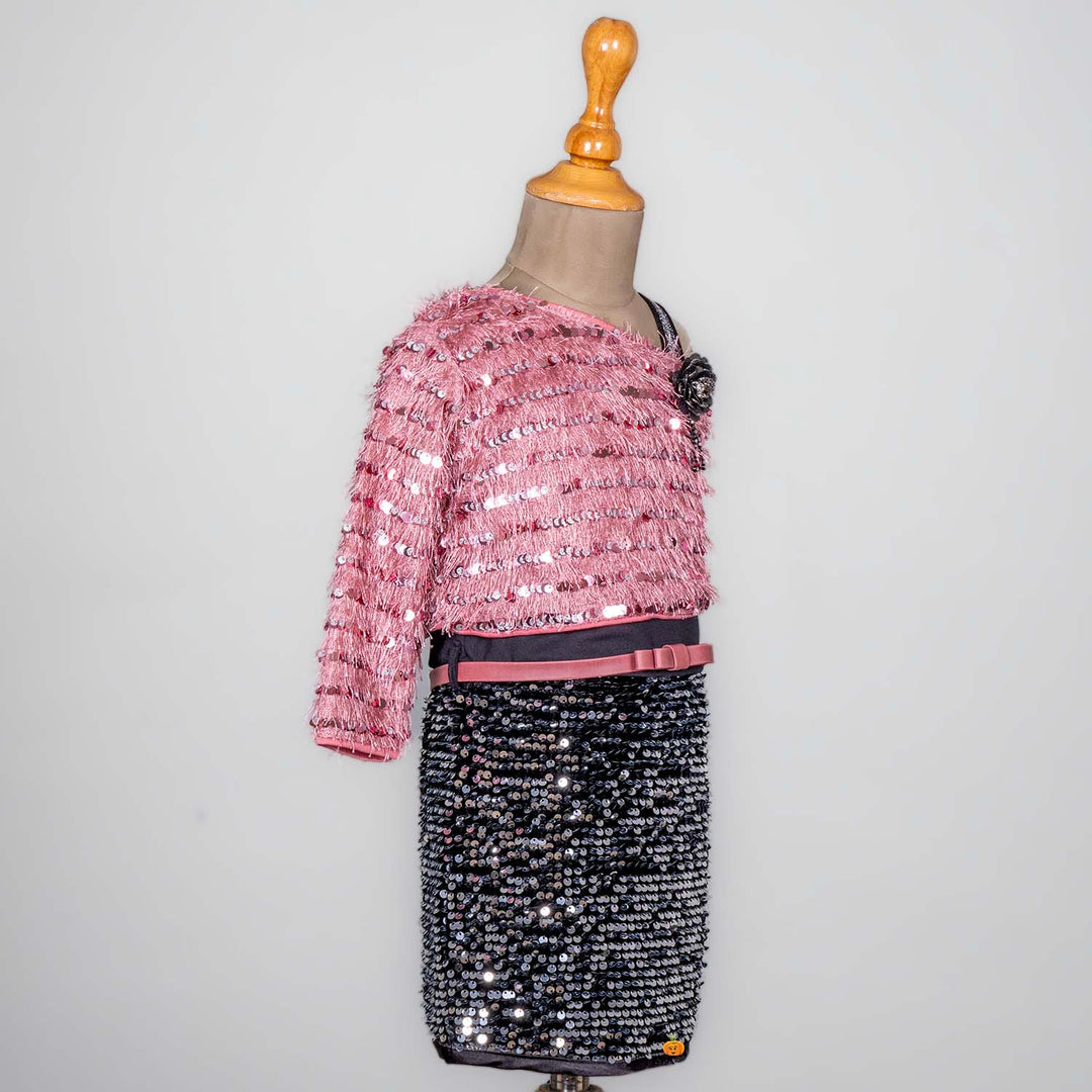 Onion Sequin Midi for Girls Side View
